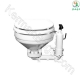توالت فرنگی دستی تی ام سی مدل TMC-29941