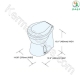 توالت فرنگی برقی تی ام سی مدل TMC-29931